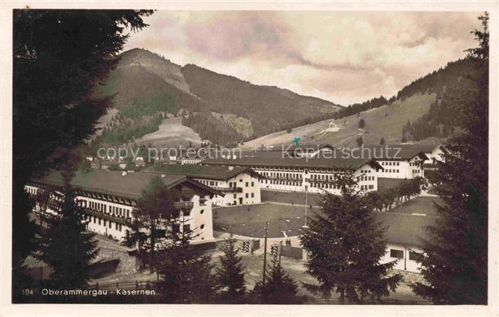 OBERAMMERGAU Bayern Panorama Kasernen