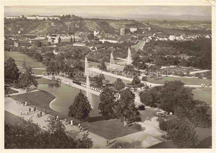 Killesberg STUTTGART Hoehenpark Blick auf die Seenterrassen