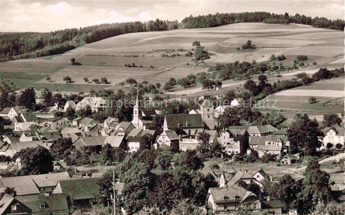 Waldmichelbach Wald-Michelbach Hessen Panorama Ansicht mit Kirche