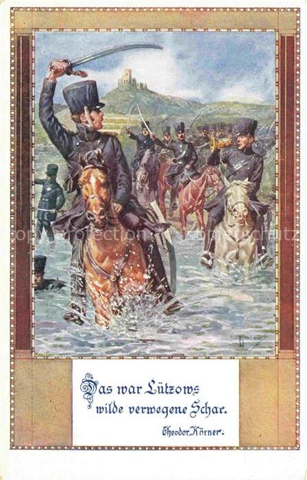 Luetzow Mecklenburg-Vorpommern Die wilde verwegene Schar von Luetzow Theodor Koe
