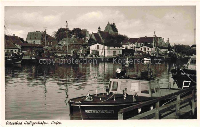 Heiligenhafen Ostseebad Hafen Wasserschutzpolizei-Boot