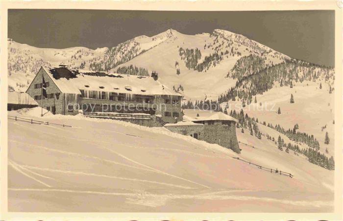 Sudelfeld 1130m Bayrischzell Bayern Polizei-Skischule am Sudelfeld mit Wildalpjo