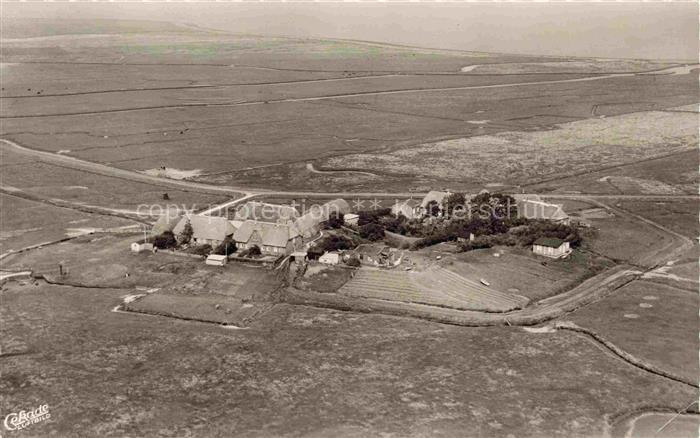 Hallig Hooge Fliegeraufnahme