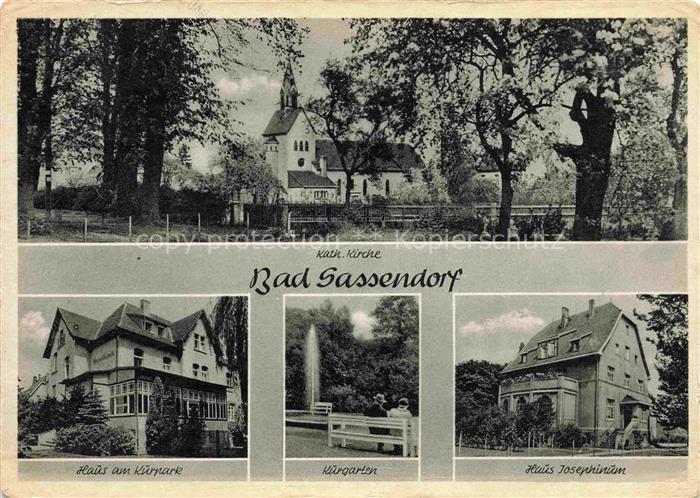 Bad Sassendorf Soest NRW Katholische Kirche Haus am Kurpark Kurgarten Haus Josep