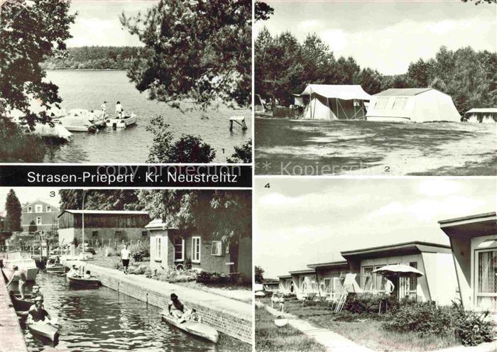 Priepert Strasen-Priepert Mecklenburg-Strelitz Bootssteg am Zeltplatz C/54 OT St