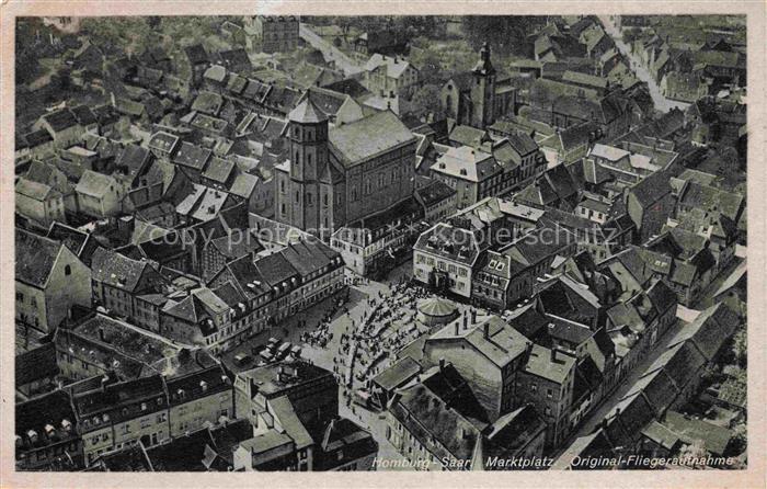 Homburg  Saarpfalz Pfalz Saarland Original Fliegeraufnahme
