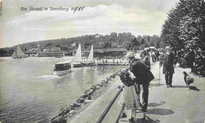 Starnberg Starnbergersee Am Strand Promenade