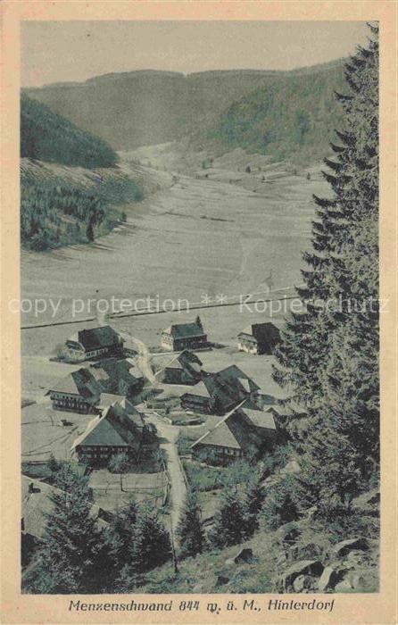 Menzenschwand Panorama Blick aufs Hinterdorf Schwarzwald