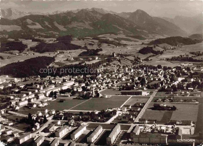 Sonthofen Allgaeu Bayern Panorama Allgaeuer Alpen