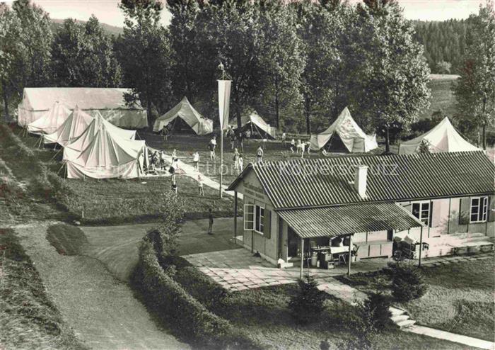Ebnisee Welzheim BW Zeltlager des Sportkreises Backnang auf dem Salbengehren bei