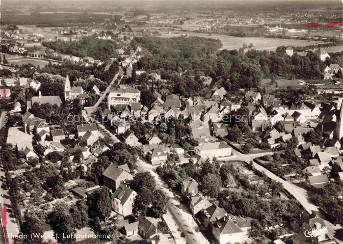 Rheda -Wiedenbrueck Westfalen Fliegeraufnahme