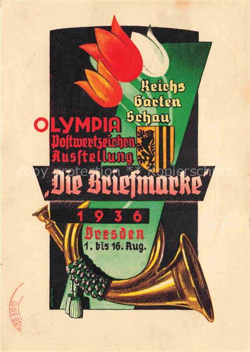 Reichsgartenschau 1936 Jahresschau DRESDEN Die Briefmarke