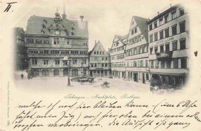 TueBINGEN BW Marktplatz Rathaus