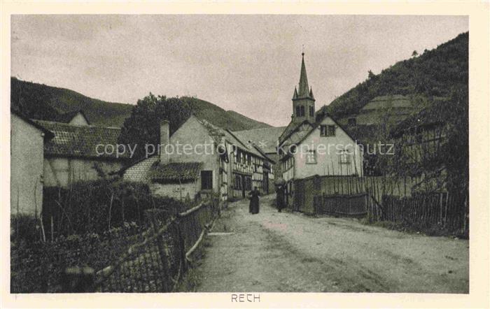 Rech Ahr Ahrweiler Rheinland-Pfalz Teilansicht mit Kirche