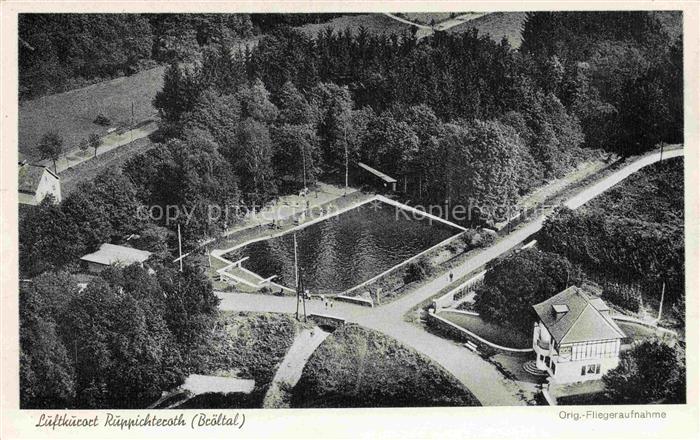 Ruppichteroth Rhein-Sieg-Kreis NRW Freibad Luftkurort Original Fliegeraufnahme