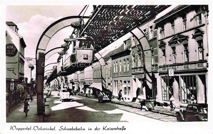 Vohwinkel WUPPERTAL Schwebebahn in der Kaiserstrasse