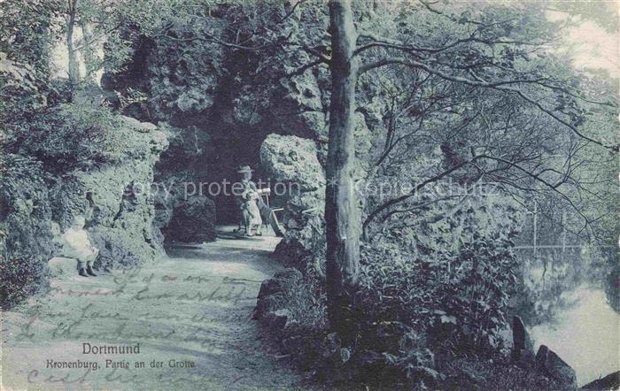 DORTMUND  CITY Kronenburg Partie an der Grotte