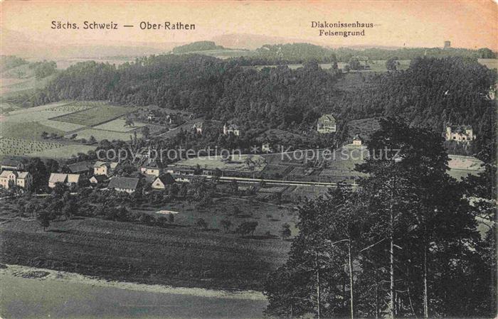 Oberrathen Ober-Rathen Rathen Saechsische Schweiz Panorama Saechsische Schweiz D