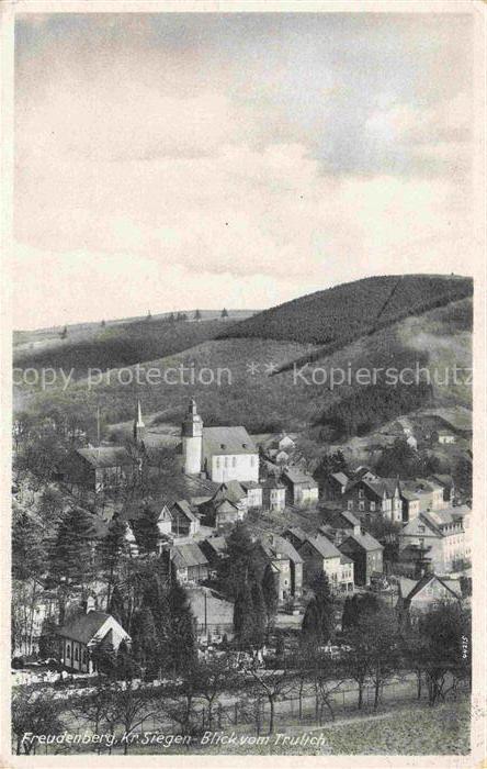 Freudenberg Westfalen Panorama Blick vom Trulich