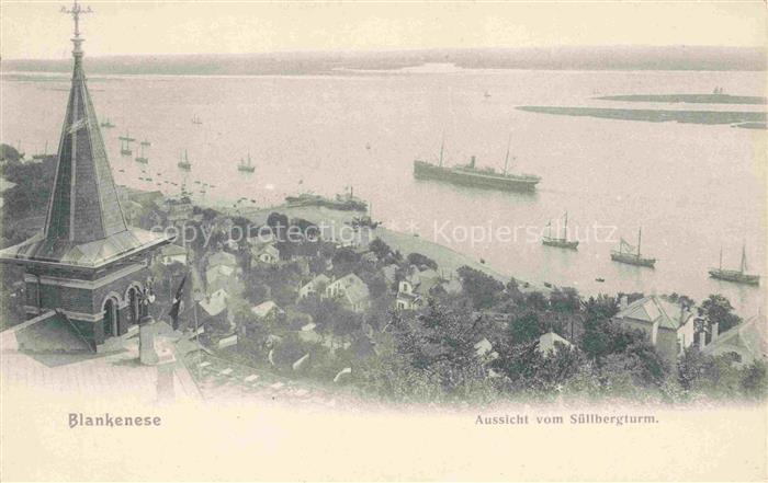 Blankenese Hamburg Panorama Aussicht vom Suellbergturm