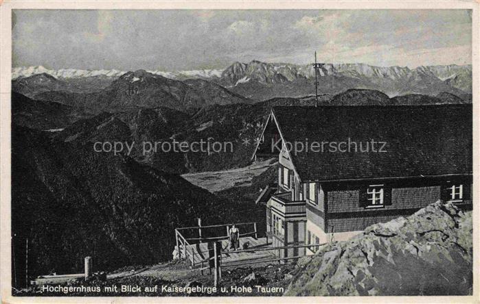 Marquartstein Hochgernhaus mit Blick auf Kaisergebirge und Hohe Tauern