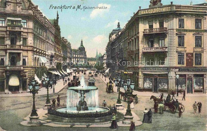 FRANKFURT AM MAIN Kaiserstrasse Brunnen
