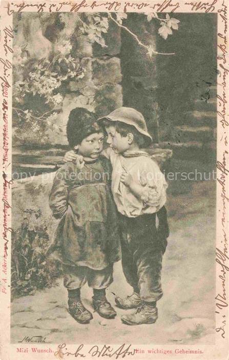 Wuensch Geiseltal Saalekreis Sachsen-Anhalt Zwei Kinder Ein wichtiges Geheimnis