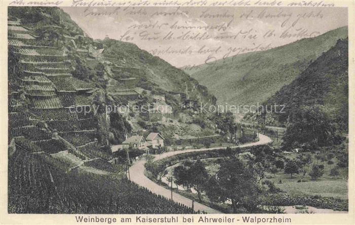 Walporzheim Panorama Weinberge am Kaiserstuhl
