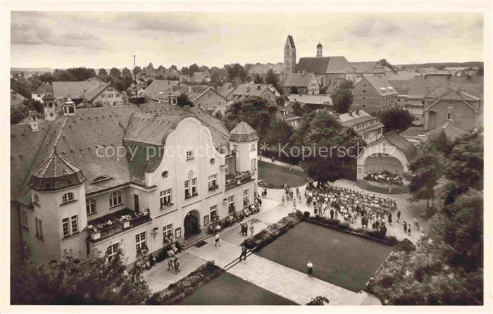 BAD WoeRISHOFEN Panorama Blick auf Kurhaus und Kurgarten