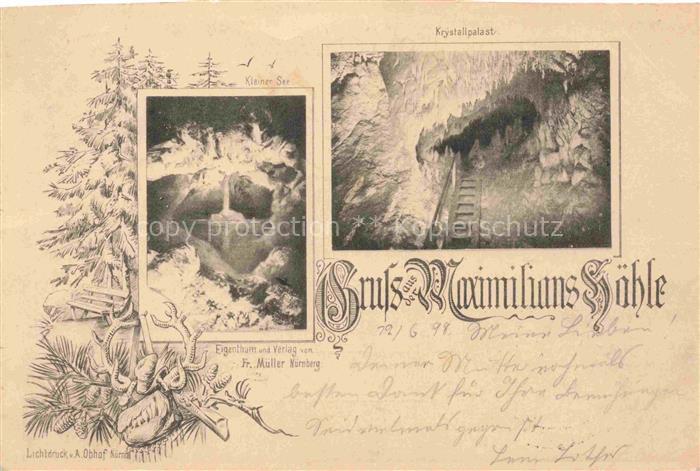 Neuhaus Pegnitz Bayern Maximilians-Huette Krystallpalast Kleiner See