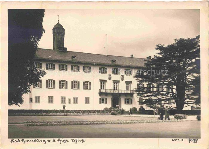 BAD HOMBURG von der Hoehe Hessen Schloss Handgefertigtes Lichtbild des Deutschen