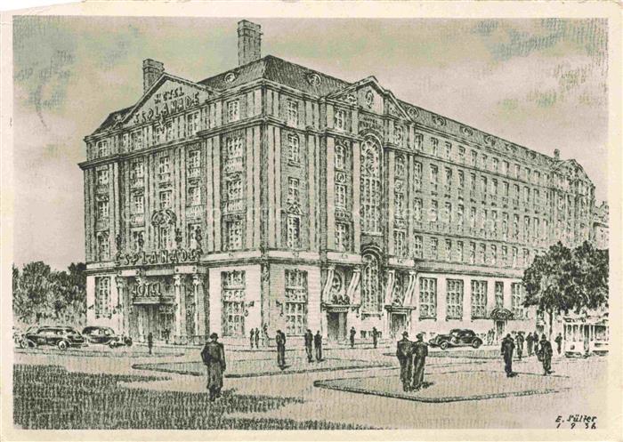 HAMBURG  CITY Hotel Esplanade Kuenstlerkarte