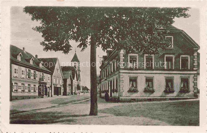 Renchen Rathausplatz Hauptstrasse Kirche