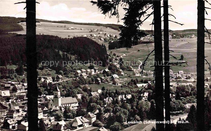 Lenzkirch Hochschwarzwald BW Panorama Schwarzwald Ansicht vom Waldrand aus