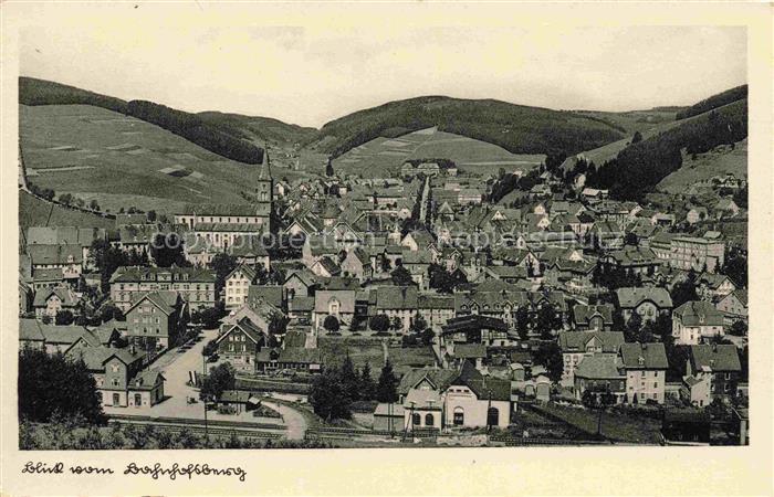 Furtwangen Schwarzwald BW Panorama Blick vom Bahnhofsberg