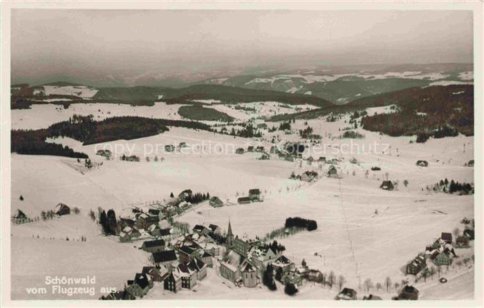 Schoenwald Schwarzwald BW Fliegeraufnahme
