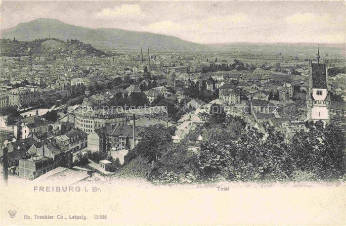 FREIBURG Breisgau BW Stadtpanorama