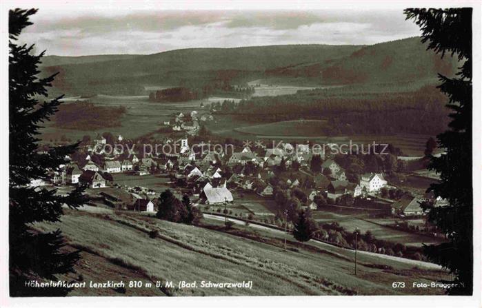 Lenzkirch Hochschwarzwald BW Panorama Hoehenluftkurort im Schwarzwald