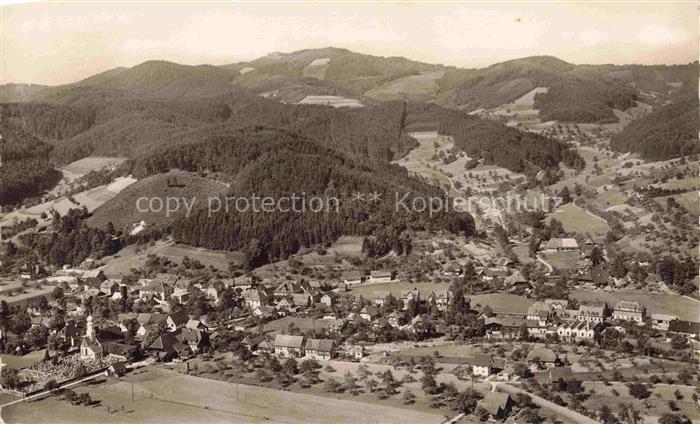 Gutach Schwarzwald Panorama Blick vom Moserstein