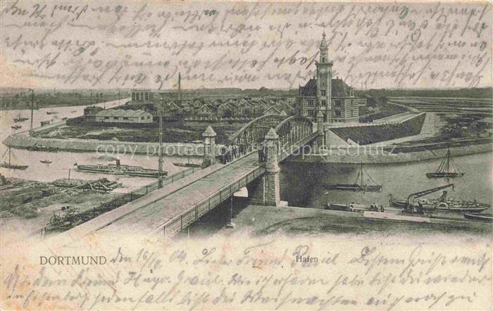 DORTMUND  CITY Panorama Kuenstlerkarte