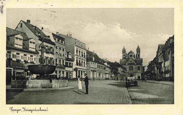 SPEYER Rhein Kriegerdenkmal