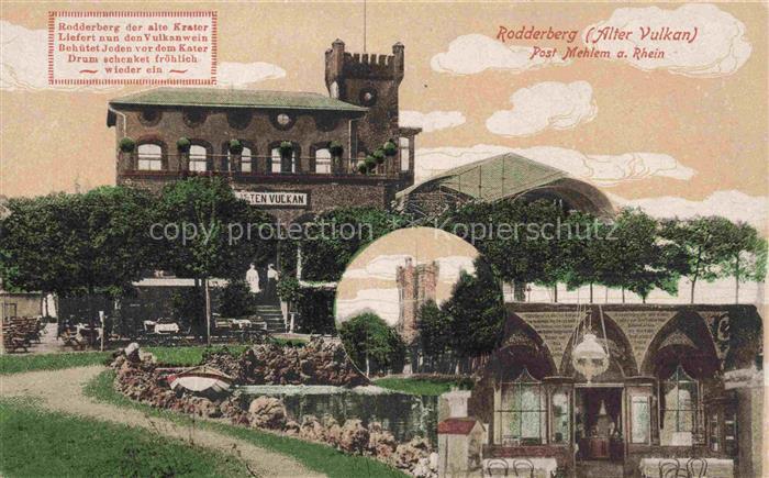 Rodderberg Mehlem Godesberg Bonn Gaststaette Alter Vulkan