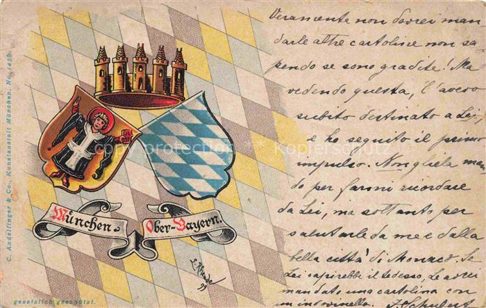 MueNCHEN  Bayern Wappen Krone