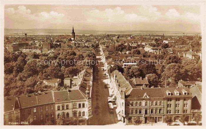 Dueren Rheinland NRW Stadtpanorama