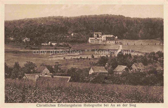 Au Siegkreis Windeck Panorama Christliches Erholungsheim Hohegrethe