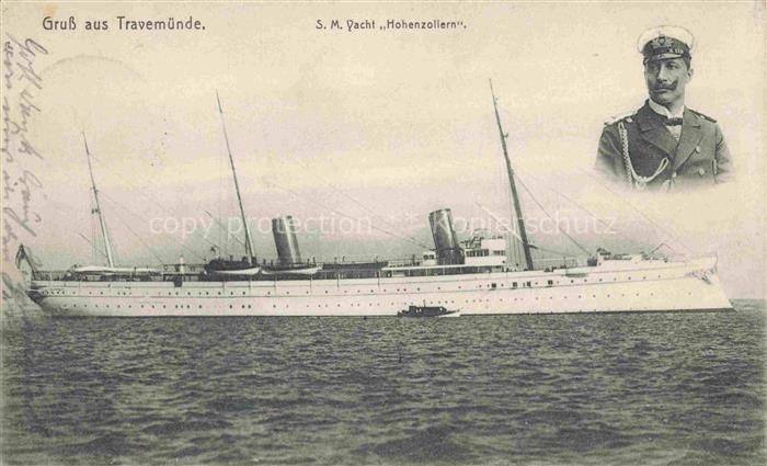 TRAVEMueNDE Ostseebad S.M. Yacht Hohenzollern