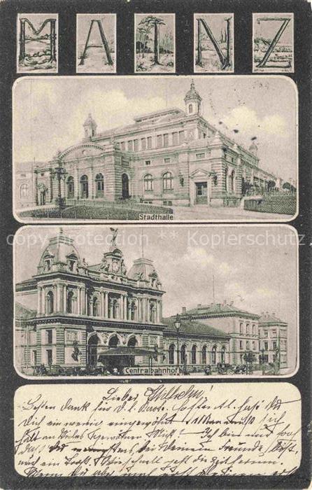 MAINZ Rhein Stadthalle Bahnhof