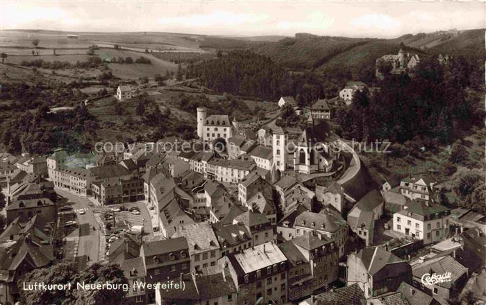 Neuerburg Eifel Bitburg-Pruem Panorama Luftkurort Schloss