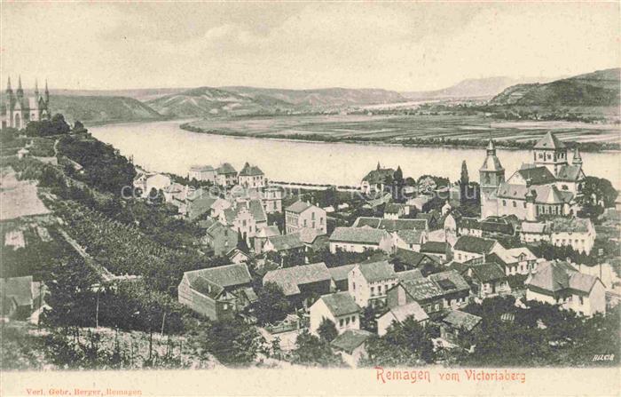 REMAGEN Rheinland-Pfalz Panorama Blick vom Victoriaberg