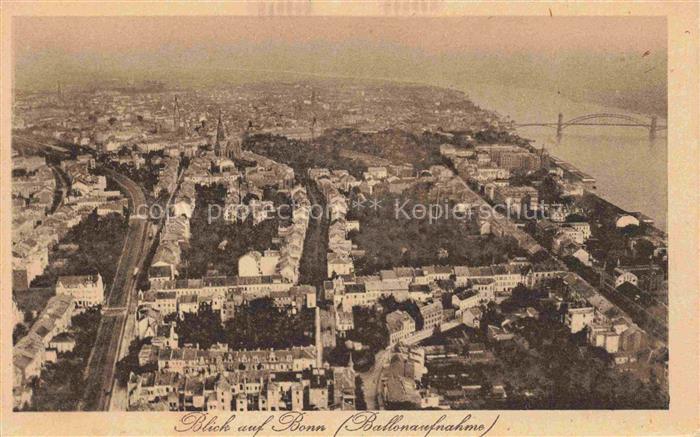 BONN Rhein Ballonaufnahme